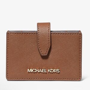 Michael Kors Jet Set Travel Medium Saffiano Leather Accordion Card Case
